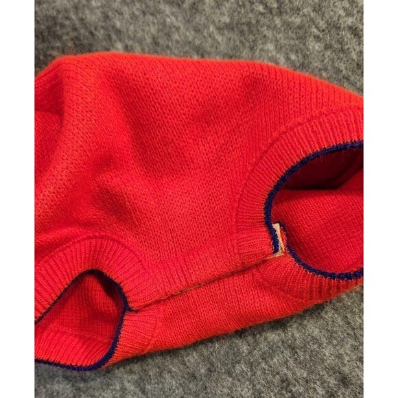All-Star 18 Month A Little Angel Knit Sweater One Piece Red Blue Vintage - Picture 10 of 13